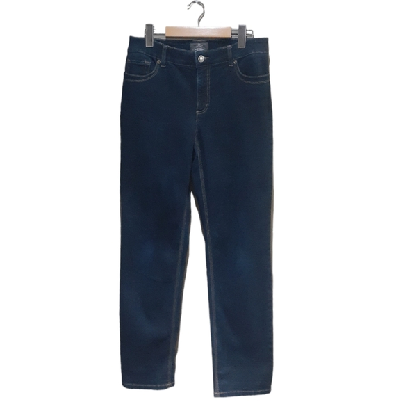 Chico's Women's So Lifting Jeans Dark Blue Wash Size 10 - Picture 3 of 9